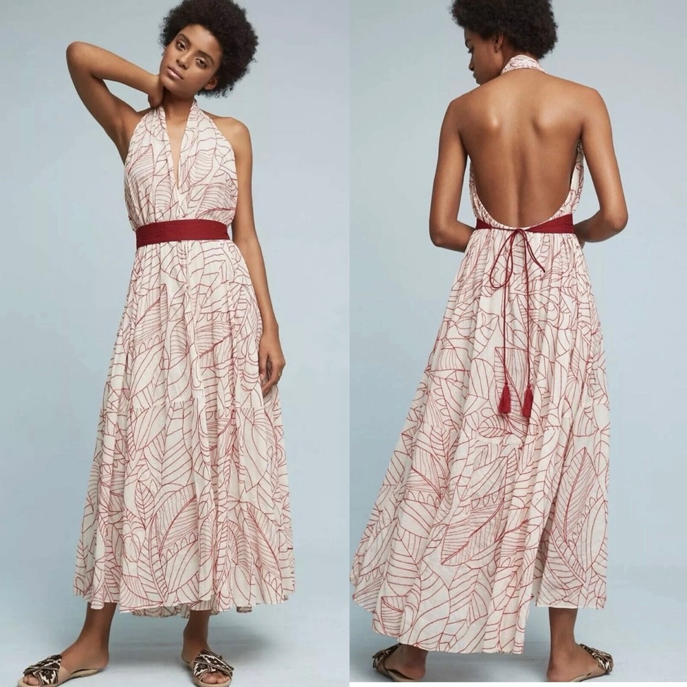 Anthropologie Lilka Samarkand Women's M/L Women's Wrap Summer Dress